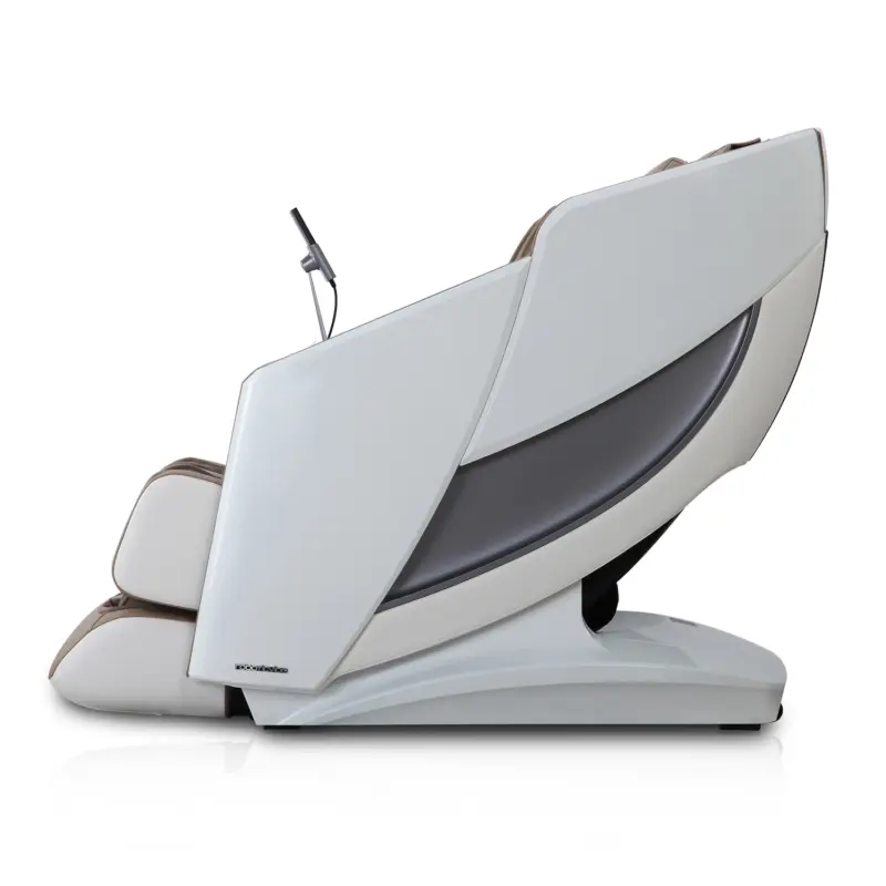 RoboticVibe massage chair -  RV7575 White + Brown - Image 2