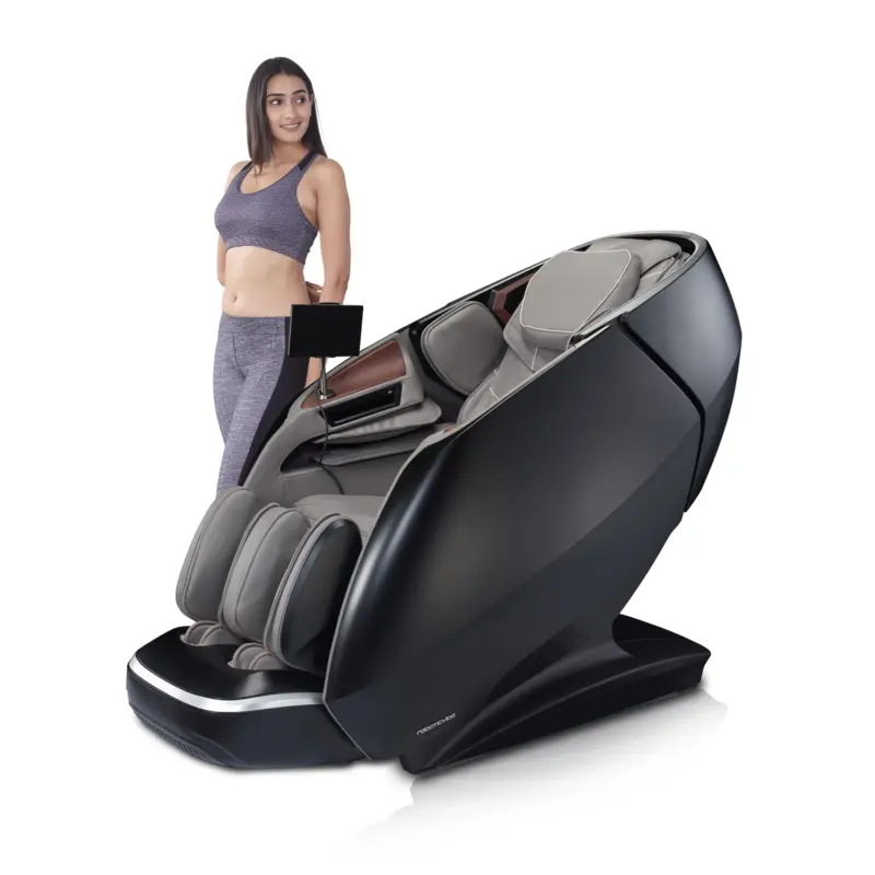 RoboticVibe Massage Chair - RV8585 Black+Grey - Image 10