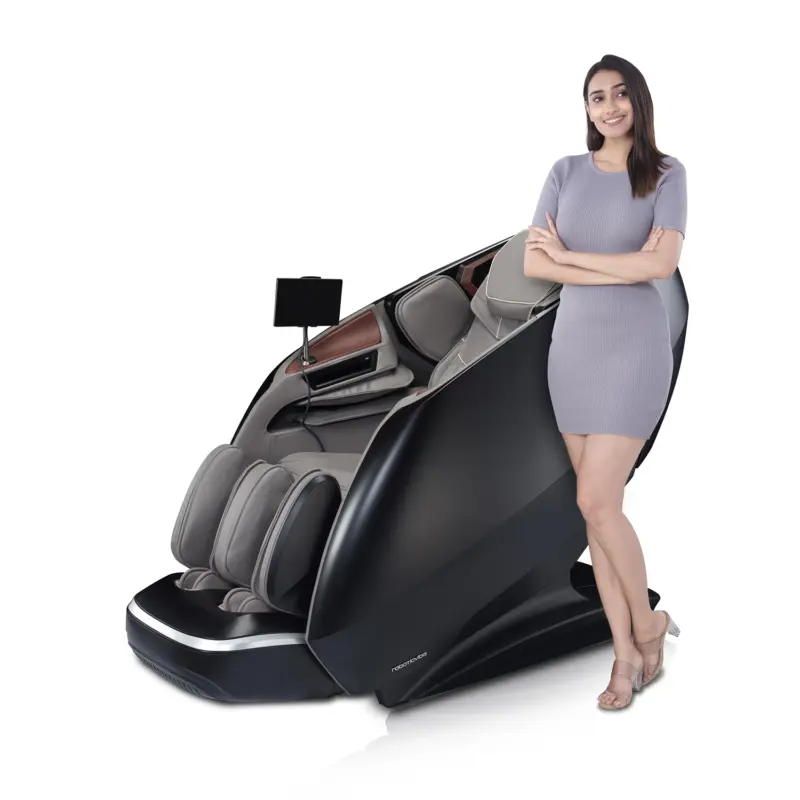 RoboticVibe Massage Chair - RV8585 Black+Grey - Image 11