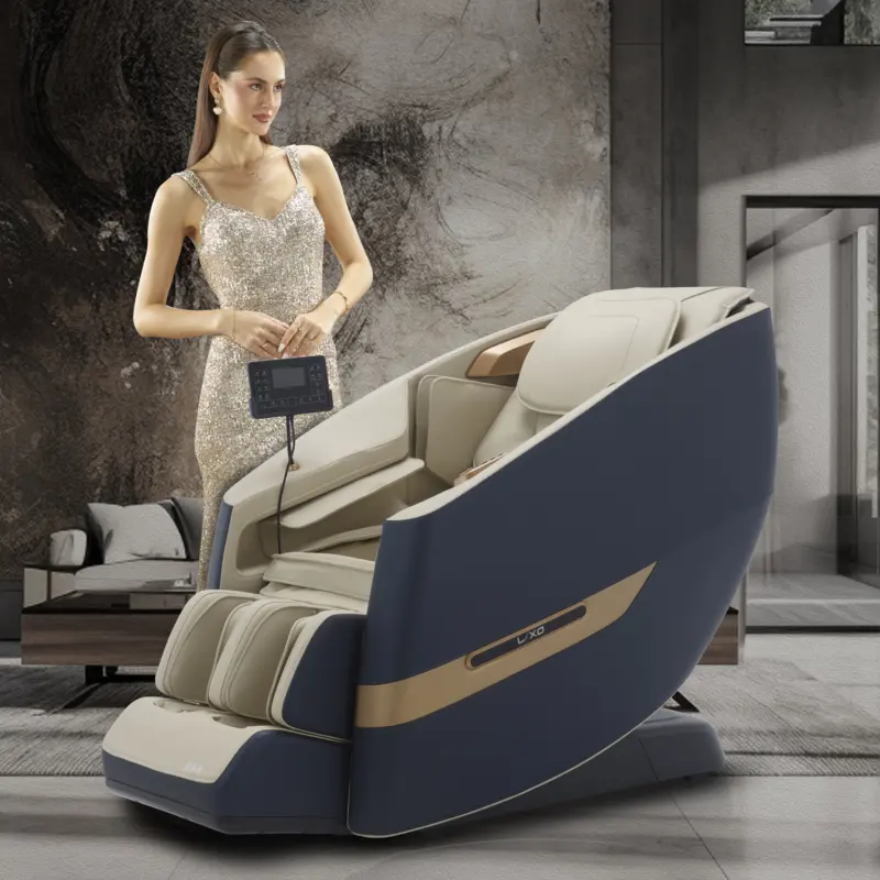 Lixo Massage Chair - LI4400 Blue+Beige - Image 2