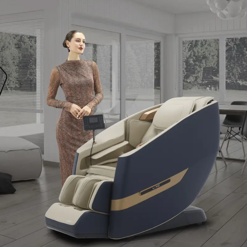 Lixo Massage Chair - LI4400 Blue+Beige - Image 4