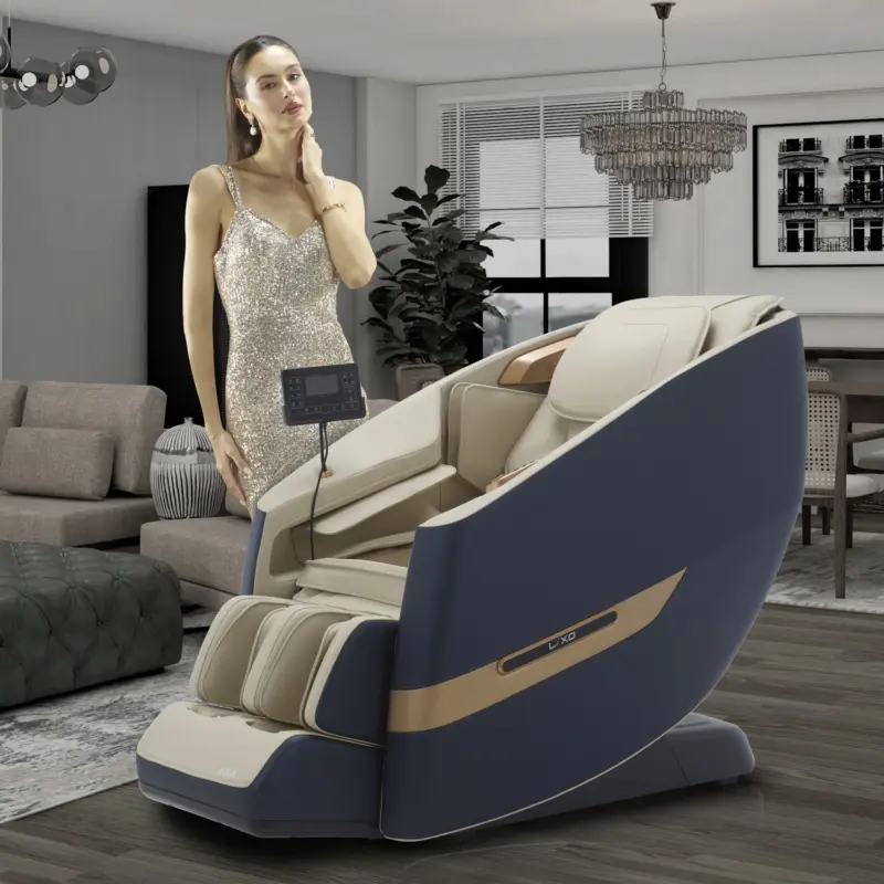 Lixo Massage Chair - LI4400 Blue+Beige - Image 6